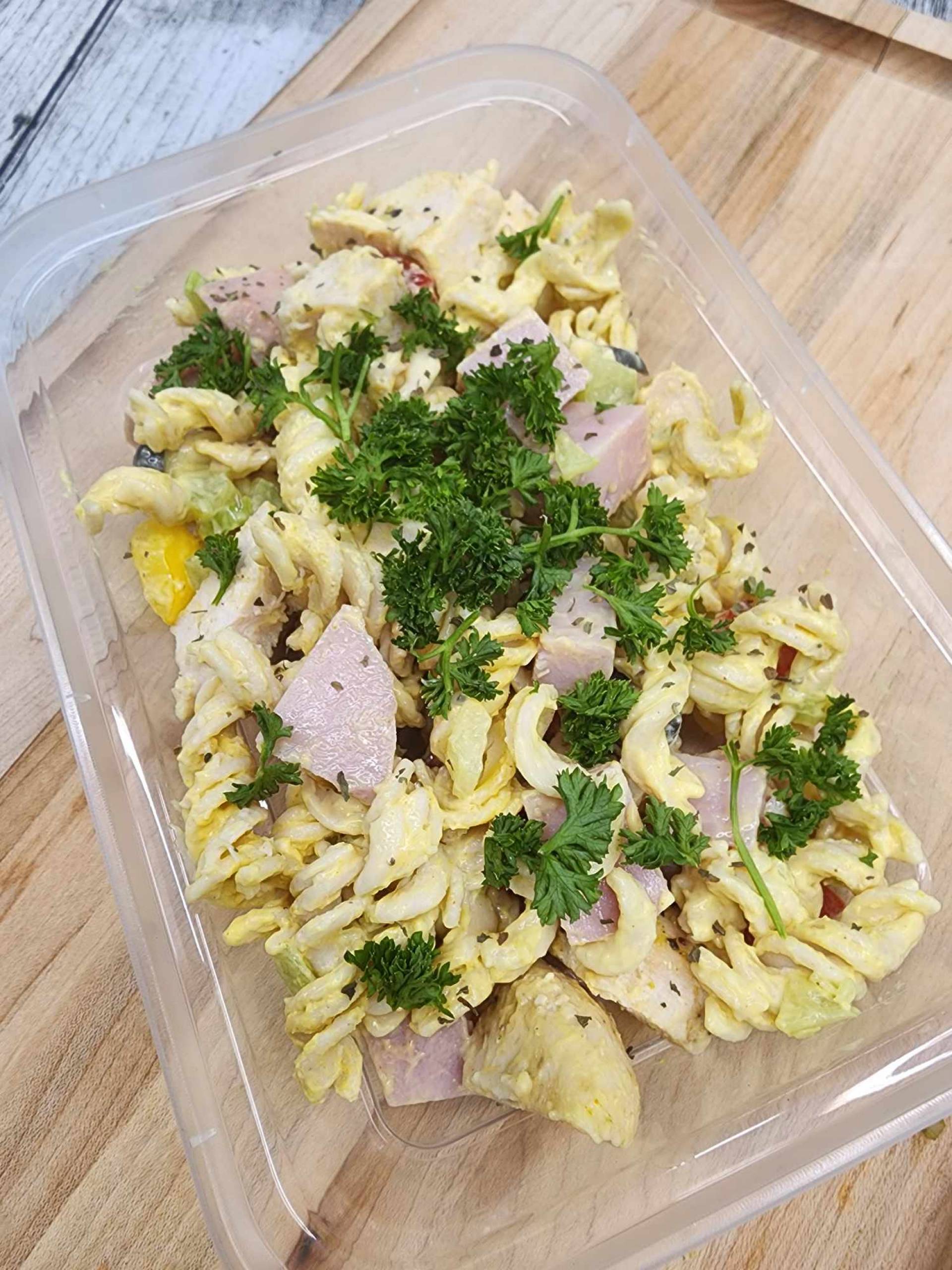 Salade froide de rotini au jambon et poulet (Sans gluten)