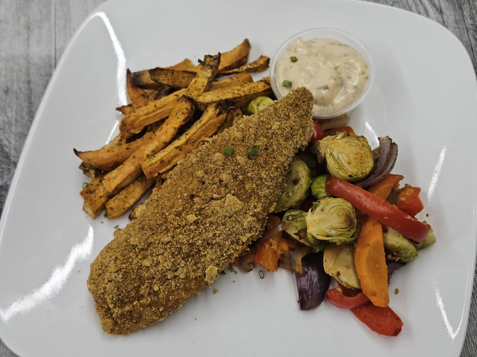 Tilapia pané au four