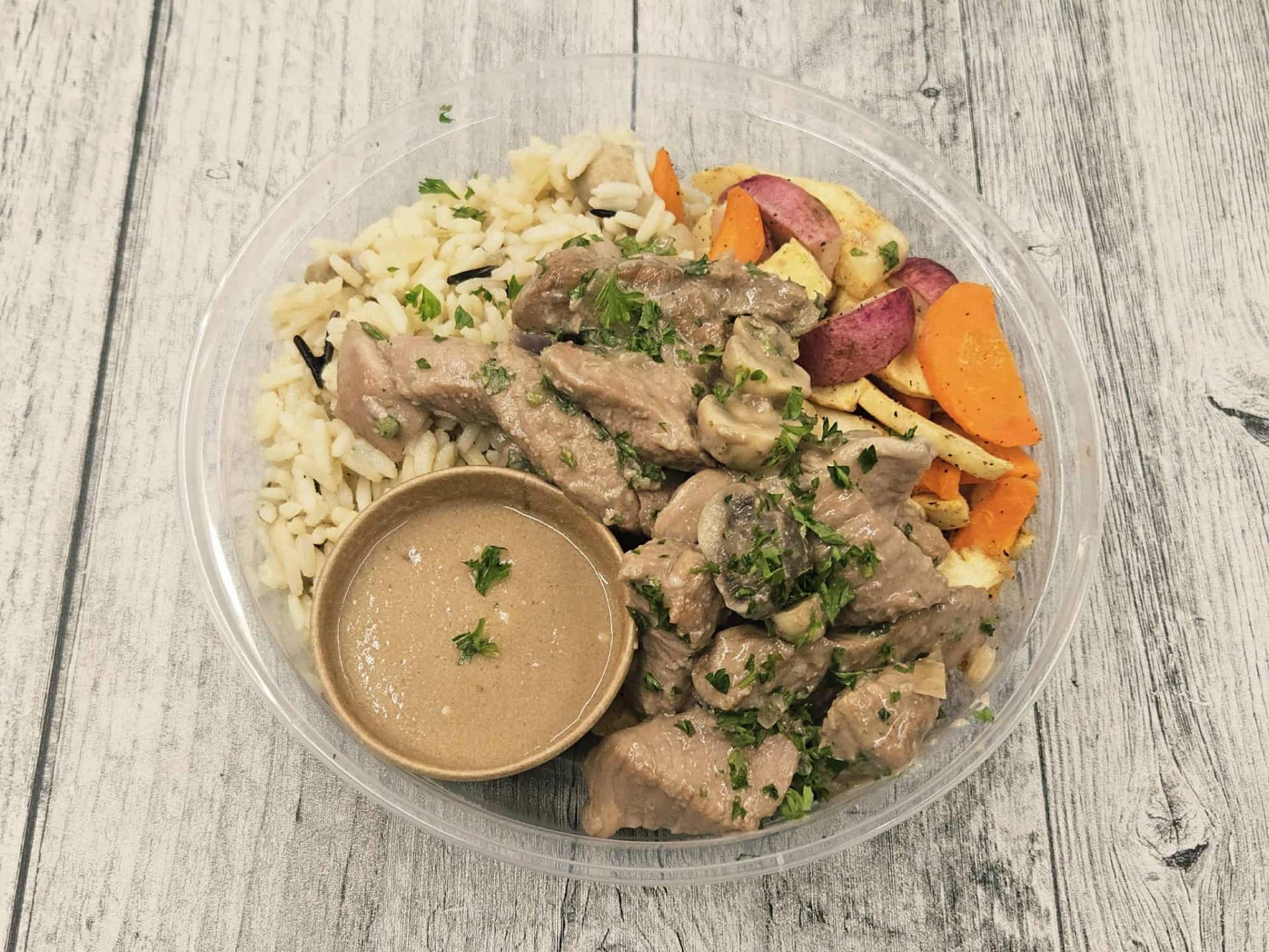 Veau de lait façon stroganoff