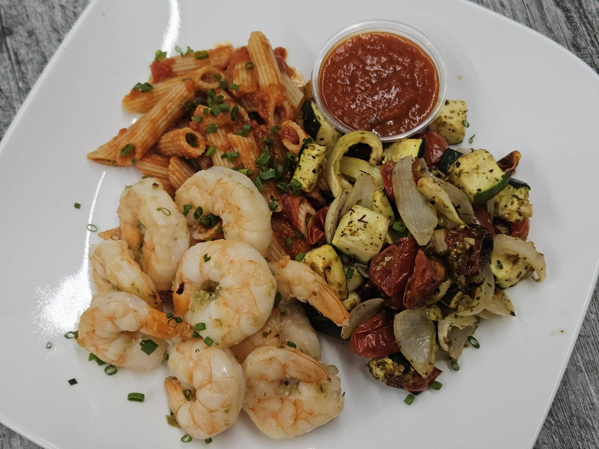 Crevettes à la fleur d'ail