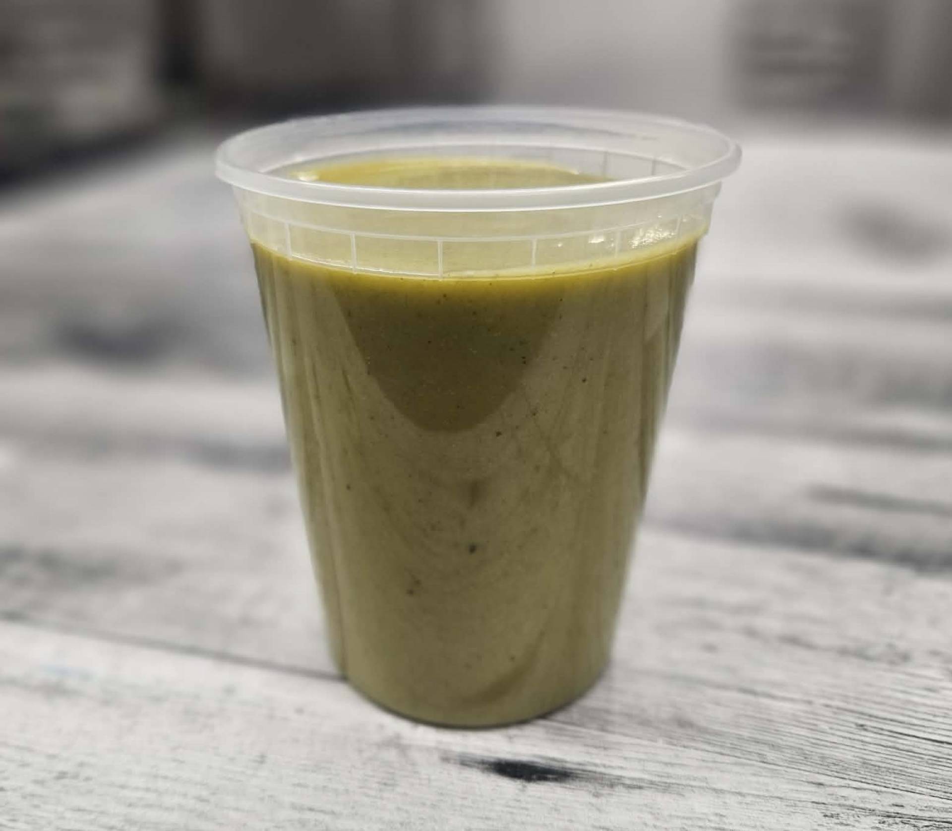 Potage courgettes et basilic